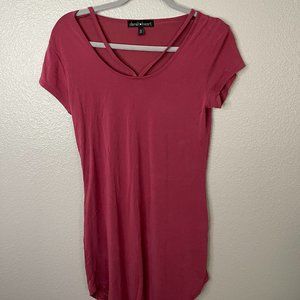 derek heart - Pink Bodycon Mini Dress